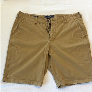Tan Hollister Classic Fit Shorts